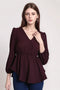 Nissa Top - Maroon